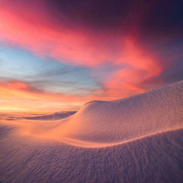 istock Fantastic winter landscape in snowy mountains 1192950836