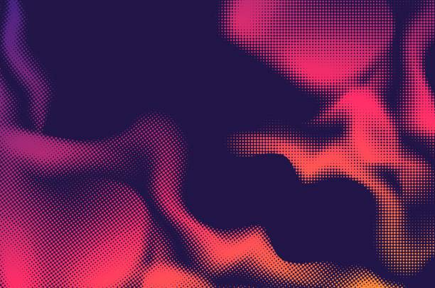 Abstract Halftone Background Abstract Halftone Background morphing stock illustrations