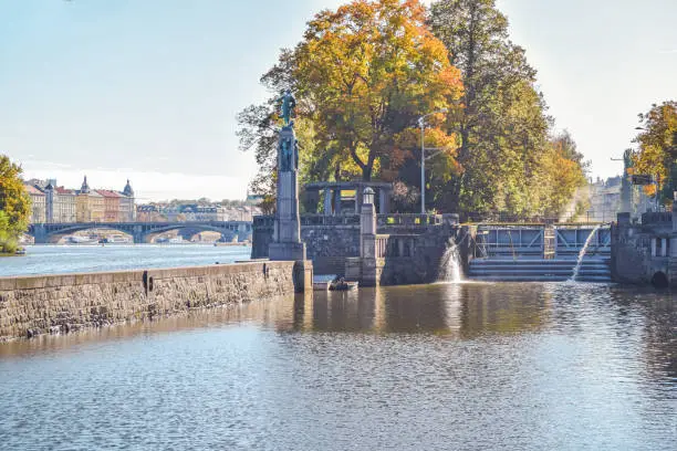 Photo of View of a sluice gate on the River Vltava II, Prague