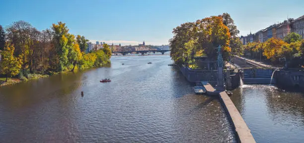 Photo of View of a sluice gate on the River Vltava IV, Prague