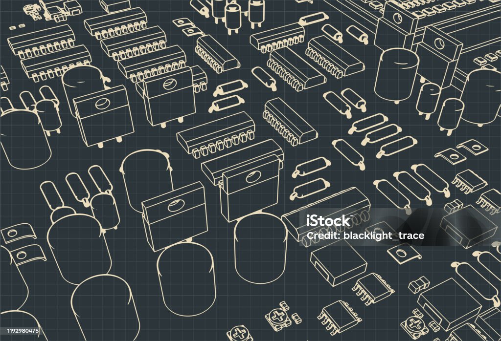Microelectronics Graphic Microelectronics Stock Illustration - Download Image Now - Abstract ...