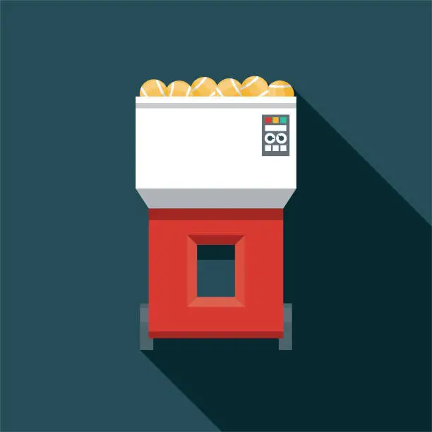 Vector illustration of Tennis Ball Machine Icon