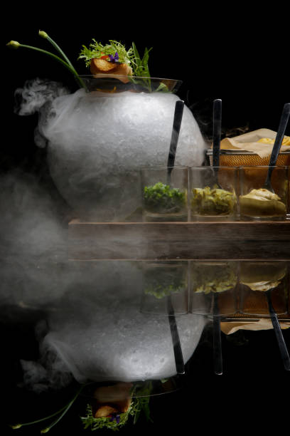 istock Beef tartare. Exquisite dish. Creative restaurant meal. 1192984780
