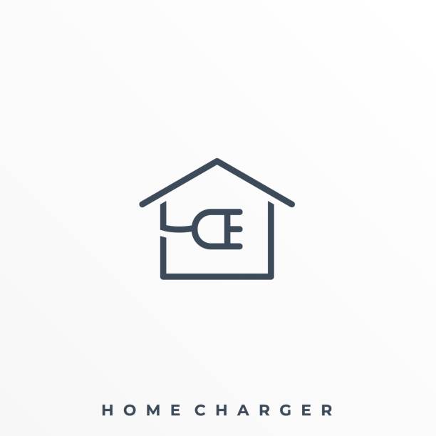 Home Charger Illustration Vector Template Home Charger Illustration Vector Template. Suitable for Creative Industry, Multimedia, entertainment, Educations, Shop, and any related business. network connection plug illustrations stock illustrations