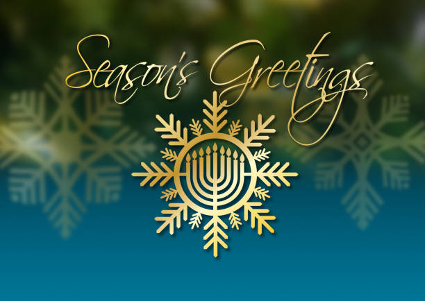 istock Christmas Snowflakes Hanukkah Seasons Greetings 1193000712