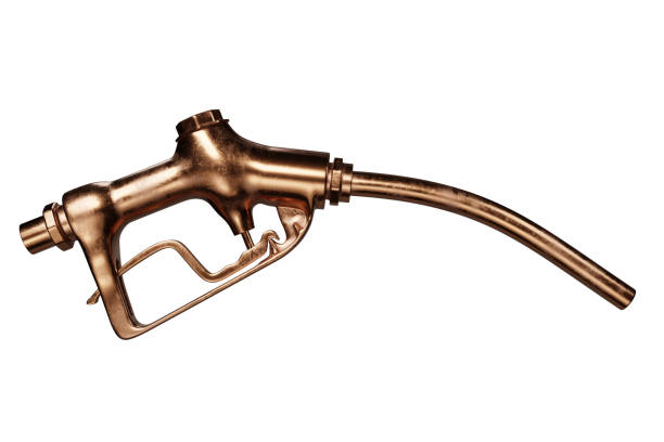 3d Rendering Illustration Of The Vintage Brass Fuel Nozzle Isolated On  White Background With Clipping Paths Stock Photo - Download Image Now -  iStock
