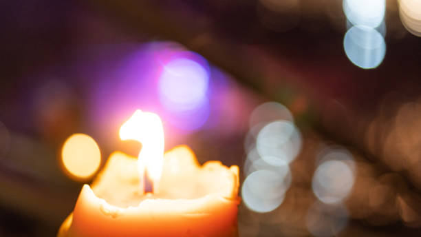 istock Beautiful candlelight with beautiful bokeh as a beautiful 1193008112