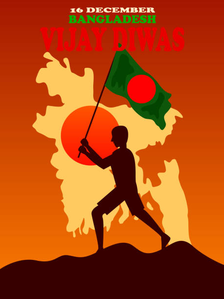 16 December Bangladesh Victory Day illustration 16 December Bangladesh Victory Day illustration vijay diwas stock illustrations