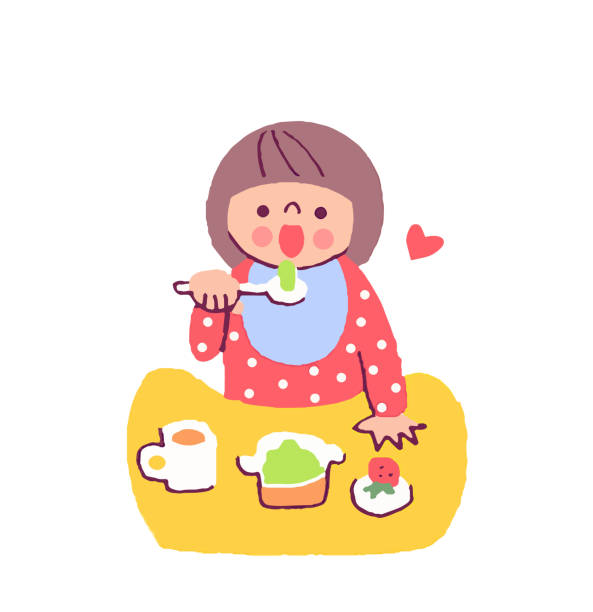 Baby Eating Delicious Baby Food Stock Illustration - Download Image Now - Eating, Baby - Human Age, Child - iStock Baby Eating Delicious Baby Food Stock Illustration - Download Image Now - Eating, Baby - Human Age, Child - iStock