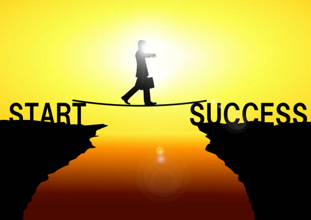 istock Silhouette of businessman to challenge 1193016570
