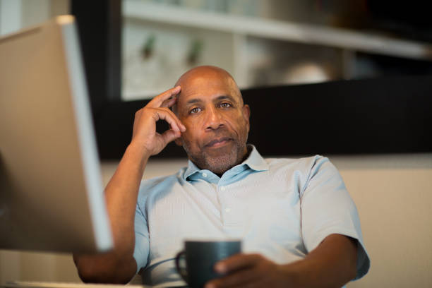 istock Mature African American man looking frustrated. 1193023615