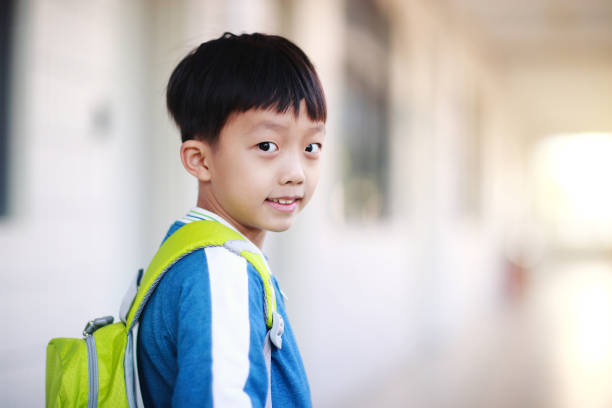 istock Young boy reading at his desk in a classroom 1193029619