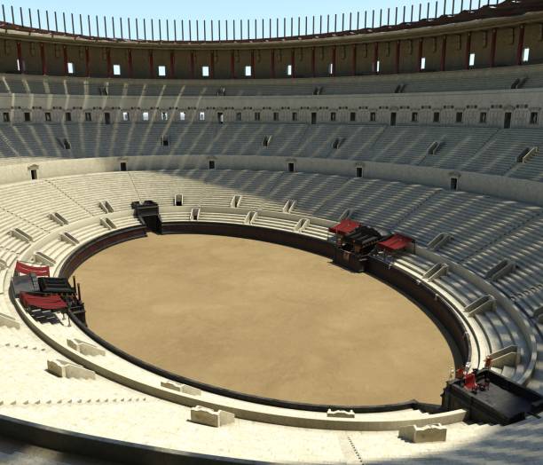 istock Coliseum amphitheater in Rome reconstruction 3d illustration 1193030921