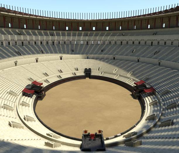 istock Coliseum amphitheater in Rome reconstruction 3d illustration 1193030927