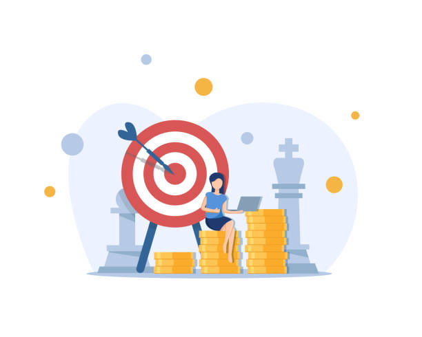 istock Investment goals,Business woman office worker character perform business plan ides. Successful business concept 1193038131