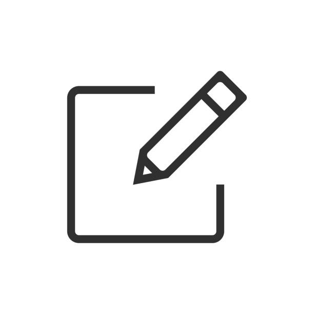 illustrations, cliparts, dessins animés et icônes de inscrivez-vous icône isolée sur le fond blanc. illustration de vecteur. - remplir-un-formulaire