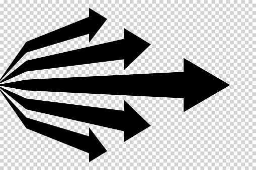 Vector Invisable Arrows Arrows Vector Flat Balck Arrows Isolated On Transparent Background ...