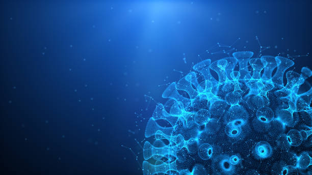 istock 3d illustration pathogenic viruses causing infection in host organism, Viral disease outbreak, virus abstract background 1193043627