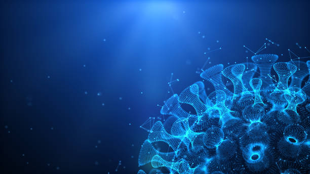 istock 3d illustration pathogenic viruses causing infection in host organism, Viral disease outbreak, virus abstract background 1193043647