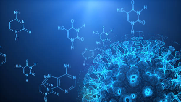 istock 3d illustration pathogenic viruses causing infection in host organism, Viral disease outbreak, virus abstract background 1193043690