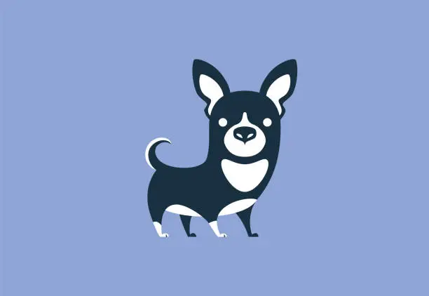 Vector illustration of chihuahua dog symbol