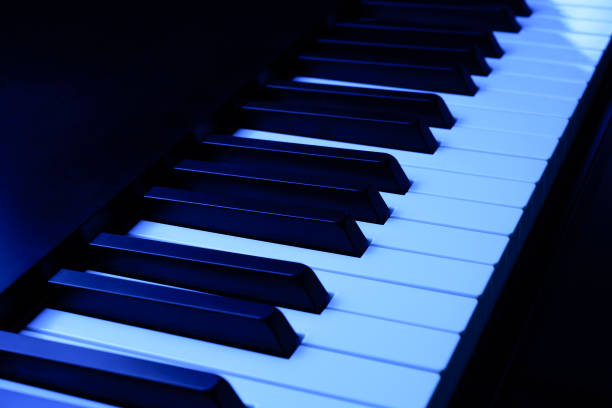 istock Part of the midi keyboard. Toned 1193052263