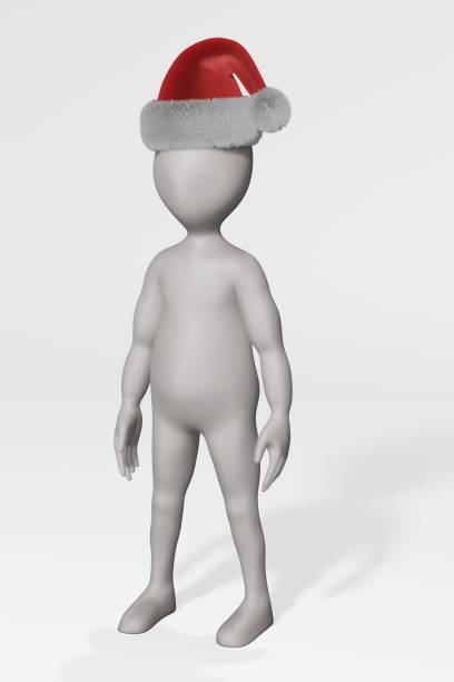 istock 3D Render of Cartoon Character as Santa 1193054515