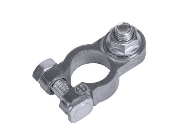 istock One terminal connector of car battery 1193060216