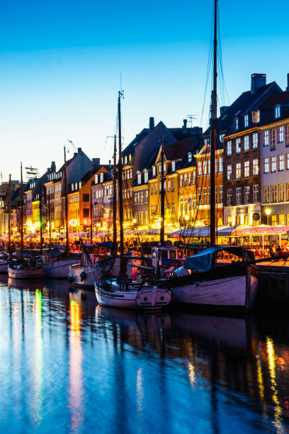 istock Nyhavn harbor in Night, Copenhagen 1193065249
