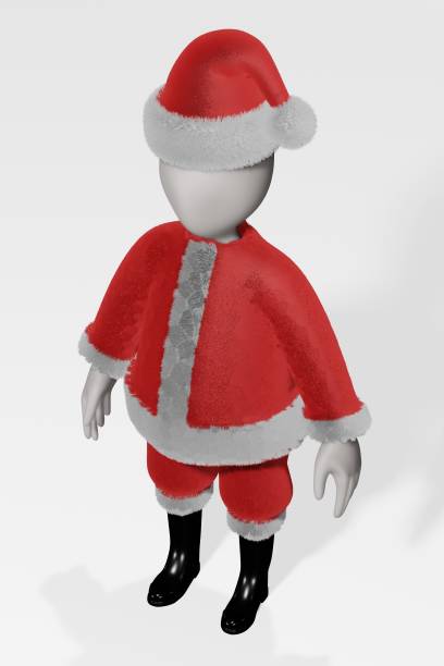 istock 3D Render of Cartoon Character as Santa 1193065559