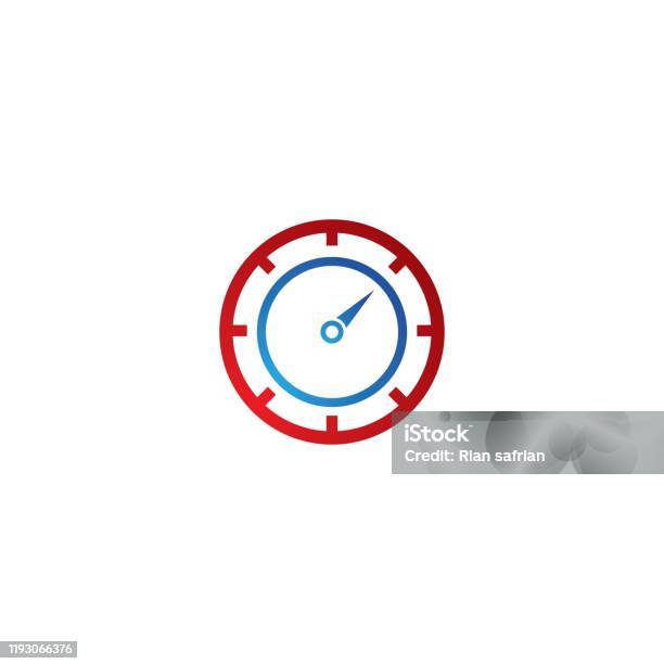 Single Speed Vector Speed Template Vector Stock Illustration - Download Image Now ...