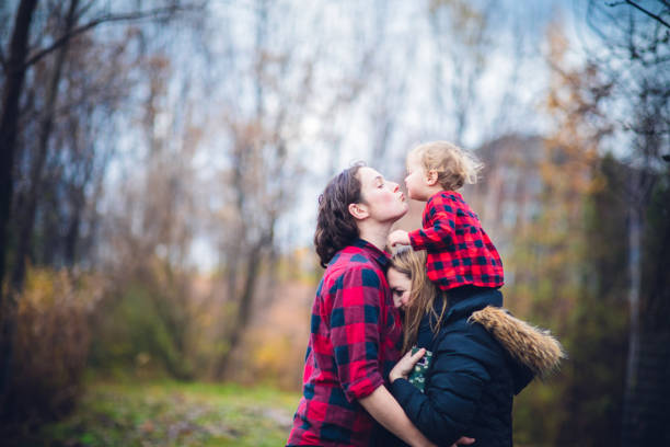 Children, Couple, Family - Family Day out with daughter