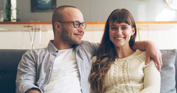 istock Couch time is a hundred times better with him by my side 1193068705