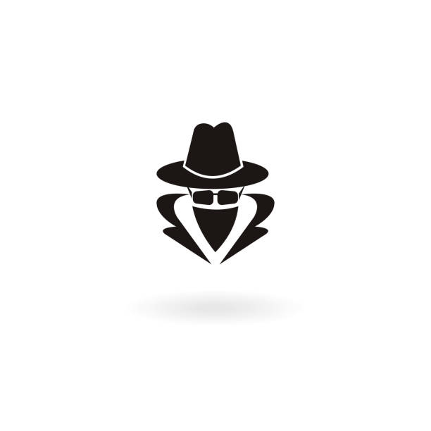 Anonymous icon Anonymous icon on white background. Vector Illustration mob boss stock illustrations