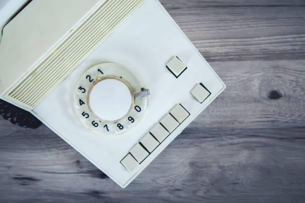 istock vintage phone on desk 1193070930