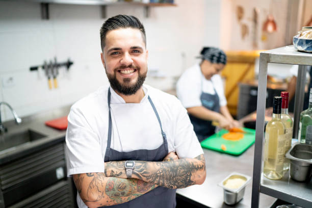 istock Portrait of restaurant chef in the kitchen 1193072119