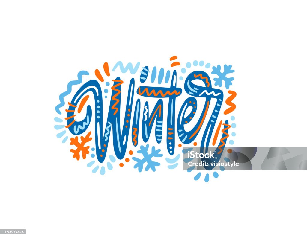 Winter Header Sign Winter0604 Stock Illustration - Download Image Now - Abstract, Art ...