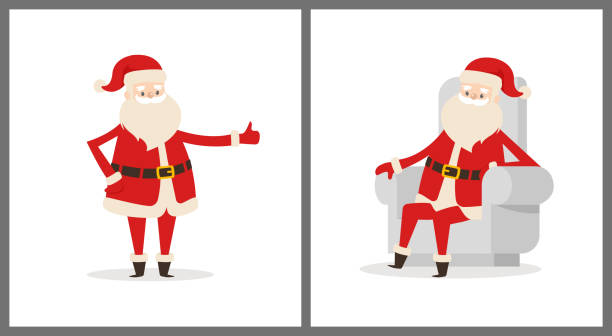 Sitting Santa Vector 290+ Santa Sitting Chair Cartoon Stock Illustrations, Royalty-Free ...