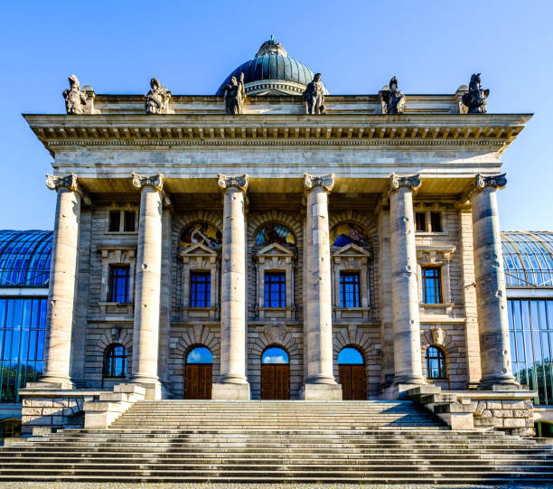 munich - Bavarian State Chancellery munich - Bavarian State Chancellery - government bavarian state parliament stock pictures, royalty-free photos & images