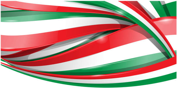 flaga włoska i meksykańska - hungary hungarian culture hungarian flag flag stock illustrations