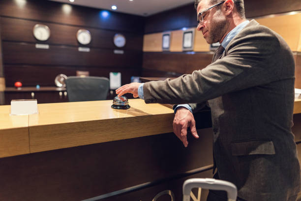istock Businessman arriving in the hotel 1193096910