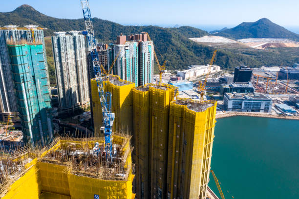 istock Construction site in Tseung Kwan O, Hong Kong 1193097782