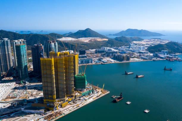 istock Construction site in Tseung Kwan O, Hong Kong 1193098065