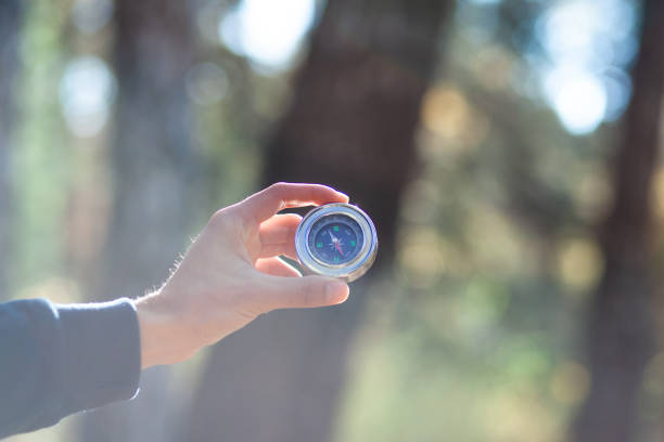 istock man hand compass in the nature 1193102871