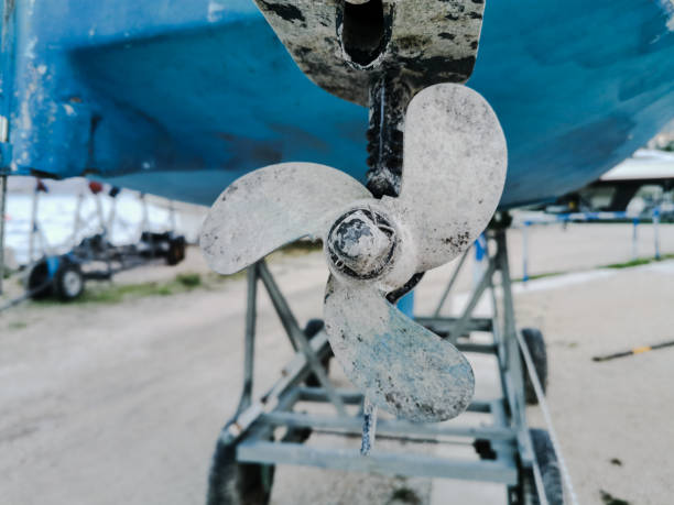 istock old propeller of boat 1193102917