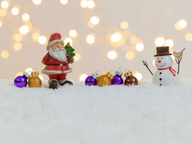 istock Close-Up Of Christmas Decorations On Snow 1193114728