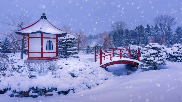 Red bridge or Nakabashi Bridge in Takayama-shi, Takayama