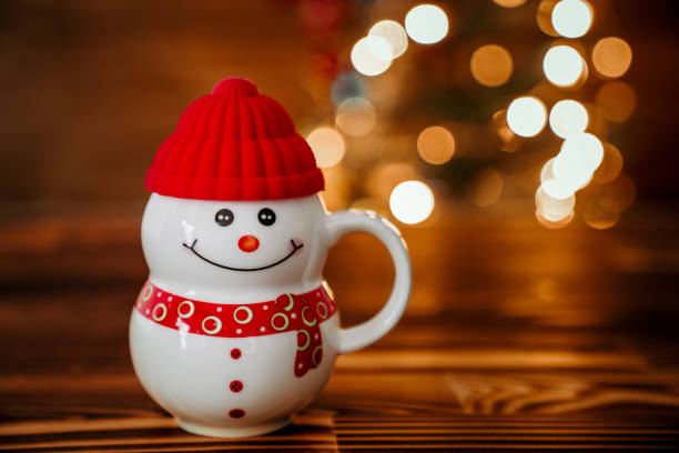 istock A cup with christmas concept and decorated christmas tree. New year concept 1193121300