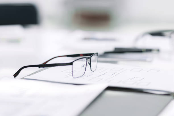 istock blurred image. workplace of the modern businessman 1193130801
