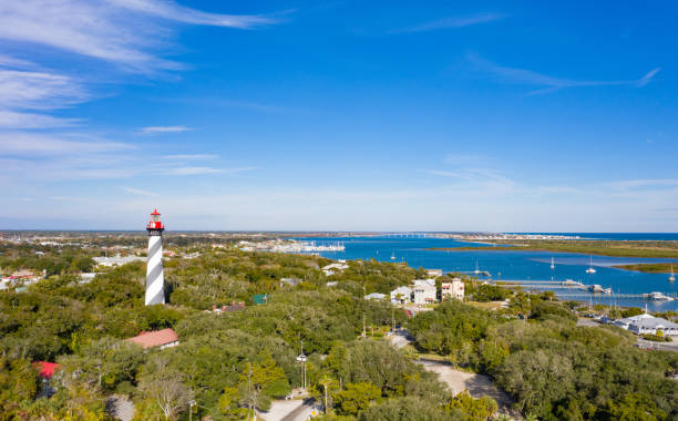 istock Aerial View of St. Augustine Lighthouse 1193131406